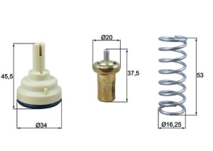 Termostat lichid racire (105°C) potrivit SEAT ALTEA, ALTEA XL, LEON, TOLEDO III; SKODA OCTAVIA II, RAPID, SUPERB II, YETI; VW EOS, GOLF PLUS, GOLF PLUS V, GOLF V, GOLF VI 1.4/1.6 05.07-07.18 - Img 1