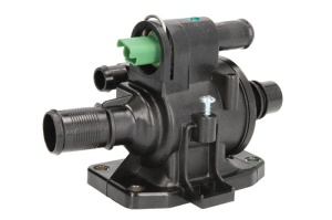Termostat sistem racire (83°C, in carcasa, cu senzor) potrivit VOLVO C30, S40 II, S80 II, V50, V70 III; CITROEN BERLINGO, BERLINGO/MINIVAN, C3 I, C4, C4 GRAND PICASSO I, C4 I 1.4D/1.6D 11.01- - Img 1