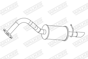 Toba esapament finala potrivit TOYOTA YARIS, YARIS/HATCHBACK 1.3 09.11-03.17 - Img 2