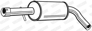 Toba esapamet intermediara potrivit AUDI TT 1.8 10.98-06.06 - Img 2