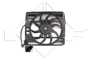 Ventilator radiator (cu carcasa) potrivit BMW 7 (E38), Z8 (E52) 2.5D-5.4 03.94-12.03 - Img 3