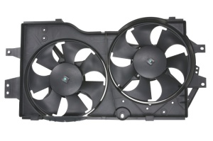Ventilator radiator (cu carcasa) potrivit CHRYSLER CARAVAN, GRAND VOYAGER III, VOYAGER III; DODGE CARAVAN 2.0-3.8 01.95-12.07 - Img 1