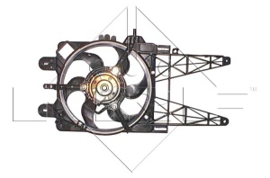 Ventilator radiator (cu carcasa) potrivit FIAT PUNTO, PUNTO/HATCHBACK 1.2/1.2CNG 09.99-03.12 - Img 3