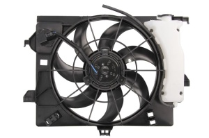 Ventilator radiator (cu carcasa) potrivit HYUNDAI I20 I, VELOSTER; KIA RIO III 1.1D-1.6 09.08-12.17 - Img 1