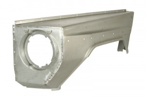 Aripa fata Stanga potrivit MERCEDES G (W460), G (W461), G (W463) dupa 1979 - (2 deschideri pentru indicatoare luminoase; versiune de baza cu lumina indicatoare joasa)