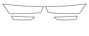 Autocolant protectie faruri stanga/dreapta potrivit SKODA OCTAVIA IV dupa 2019 - (culoare: transparent, 3M PPF 4.0 foil / ajustare manuala, 4 buc.)