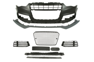 Bara Fata potrivita AUDI A5 8T 2011-2017 (fara primer RS Type, cu grilaje, cu orificii spalator faruri, grund)