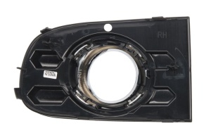 Capac bara fata Dreapta cu cadru, cu locas lampa ceata, crom/negru potrivit ABARTH 500 / 595 / 695, 500C / 595C / 695C; FIAT 500 dupa 2016 dupa 2015 - Img 2