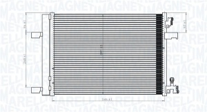 Condensator climatizare (cu uscator) potrivit CHEVROLET CRUZE, ORLANDO; OPEL ASTRA J, ASTRA J GTC, CASCADA, ZAFIRA C 1.3D-2.0D 05.09- - Img 2