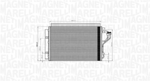 Condensator climatizare (cu uscator) potrivit HYUNDAI ELANTRA V, I30; KIA CEE'D, CERATO III, PRO CEE'D 1.4-2.0 09.10- - Img 1