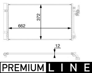 Condensator climatizare (cu uscator) potrivit LAND ROVER DISCOVERY SPORT, RANGE ROVER EVOQUE 2.0-2.0H 12.14- - Img 3