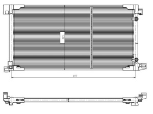 Condensator climatizare potrivit TOYOTA PRIUS PHV 1.8H 01.16-12.22 - Img 3