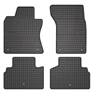 Covoras podea cauciuc FROGUM Rubber, 4 buc BASIC, fata/spate, set, culoare negru, potrivit INFINITI Q50 04.13-, Saloon - Img 1