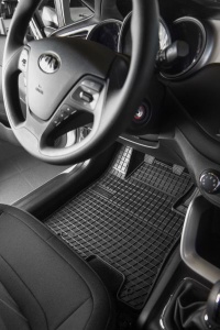 Covoras podea cauciuc FROGUM Rubber, 4 buc BASIC, fata/spate, set, culoare negru, potrivit JAGUAR F-PACE 09.15- - Img 2