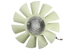 Cupla ventilator radiator (cu ventilator, 750mm, numar lamele: 11, numar pini: 5/6) potrivit SCANIA G I, P I, R I DC13.05-DC16.22 03.04-05.19 - Img 1