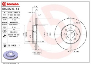 Disc frana Fata Dreapta/Stanga potrivit HONDA CIVIC IV, CIVIC V, CIVIC VI, CIVIC VIII, CRX II, CRX III; LOTUS ELISE; MG MG ZR, MG ZS; ROVER 200, 200 II, 25 I, 400 1.1-2.0D 10.89-12.12 - Img 3