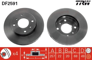 Disc frana Fata Dreapta/Stanga potrivit INFINITI G20; NISSAN 200SX, ALMERA II, CEDRIC, PRAIRIE PRO, PRIMERA, SENTRA V, SKYLINE 1.5-3.0 10.83-11.06 - Img 3