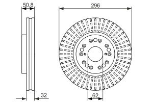Disc frana Fata Dreapta/Stanga potrivit LEXUS GS, IS I, IS SPORTCROSS, LS, SC; TOYOTA ALTEZZA 2.0-4.3 12.89-07.10 - Img 3