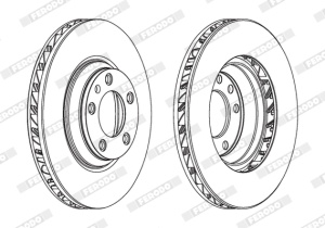 Disc frana Fata Stanga potrivit AUDI Q7; PORSCHE CAYENNE, PANAMERA; VW TOUAREG 2.5D-6.0D 09.02- - Img 4