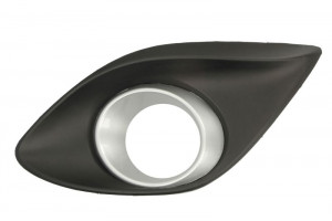 Element bara Stanga cu locas lampa ceata, plastic, gri/negru potrivit MAZDA 2 2007-2015 2007-2010