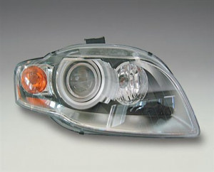 Far Dreapta (bi-xenon, D1S/H7/PY21W/W5W, automat, cu motor, culoare semnalizator: galben) potrivit AUDI A4 B6, A4 B7 -10.06 - Img 3