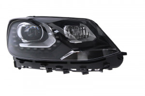 Far Dreapta (bi-xenon, D3S/H7/P21W/PY21W/W5W, electric, cu motor, culoare insertie: negru) potrivit VW SHARAN - Img 1
