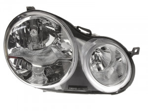 Far Dreapta (H1/H7, electric, cu motor, culoare insertie: cromat) potrivit VW POLO, POLO IV -04.05 - Img 1