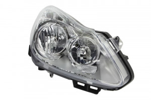 Far Dreapta (H1/H7, electric, fara motoras, culoare insertie: cromat) potrivit OPEL CORSA D, CORSA D/HATCHBACK
