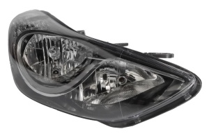 Far Dreapta (H1/H7/PY21W/W5W, electric, fara motoras, culoare insert: negru, culoare semnalizator: transparent) potrivit HYUNDAI ELANTRA V 2010-2013