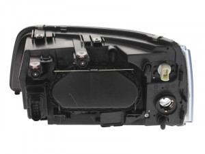 Far dreapta (H1/H7, reglaj electric, cu motoras, fundal cromat) VW TRANSPORTER 2003-2009 - Img 2
