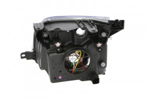 Far Dreapta (H4, electric, cu motor, culoare insertie: cromat, culoare semnalizator: alb) potrivit FORD FUSION - Img 2