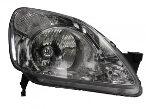 Far Dreapta (H4, electric, fara motoras, culoare: cromat, culoare semnalizator: alb) potrivit HONDA CR-V II 2001-2004