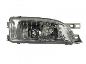 Far Dreapta (H4, electric, fara motoras, culoare insertie: cromat, culoare semnalizator: transparent) potrivit SUBARU IMPREZA