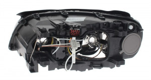 Far Dreapta (H7/H9, electric, cu motor, culoare insertie: negru) potrivit VOLVO S80 II, V70 III, XC70 II - Img 2
