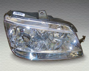 Far Dreapta (halogen, 2*H1/PY21W/W5W, electric, cu motor, culoare insertie: albastru/cromat, culoare semnalizator: alb) potrivit FIAT IDEA, MULTIPLA - Img 3