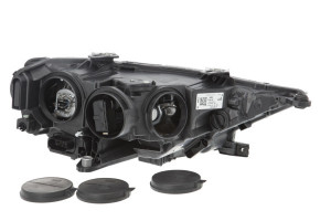 Far Dreapta (halogen, H15/H7, electric, cu motor, culoare insertie: negru) potrivit AUDI A1, A1 CITY CARVER - Img 4