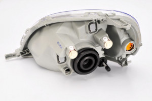 Far Dreapta (halogen, H4/PY21W, electric, fara motoras, culoare insertie: gri) potrivit TOYOTA YARIS - Img 3