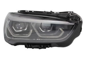 Far Dreapta (LED, electric, cu motor, culoare insert: negru) potrivit BMW X1 F48 2015-2022