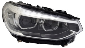 Far dreapta (LED, electric, cu motor, fara controler; fara controler LED) potrivit BMW X3 G01, X4 G02 10.17-07.21 - Img 3