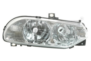 Far dreapta potrivit ALFA ROMEO 156 1997-2003 - (H1/H7, reglaj electric, fundal cromat)