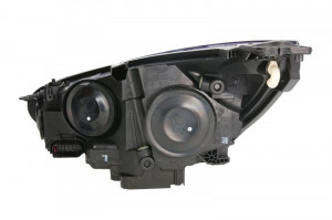 Far dreapta potrivit FORD FOCUS 2014-2018 - (H1/H7/LED, reglaj electric cu lumini de zi, fundal negru) - Img 2