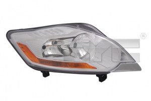 Far dreapta potrivit FORD KUGA I - (H7, reglaj electric, cu motoras, fundal cromat)