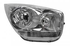 Far dreapta potrivit KIA VENGA - (H1/H7, reglaj electric, cu motoras, fundal cromat)