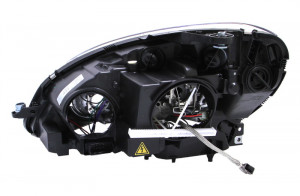 Far dreapta potrivit MERCEDES Clasa C, LIMUZINA/COMBI 2001-2013 - (D1S/H7, reglaj electric, cu motoras, fundal argintiu, Semnalizator argintiu) - Img 2