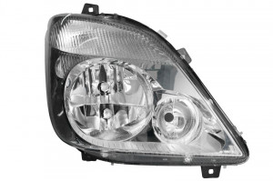 Far dreapta potrivit MERCEDES SPRINTER 3,5-T (906), SPRINTER 3-T (906), SPRINTER 4,6-T (906), SPRINTER 5-T (906) - (H7, reglaj electric, cu motoras, fundal cromat)