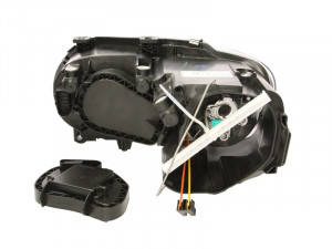 Far dreapta potrivit VW CADDY III, TOURAN - (H1/H7, reglaj electric, fundal cromat) - Img 2