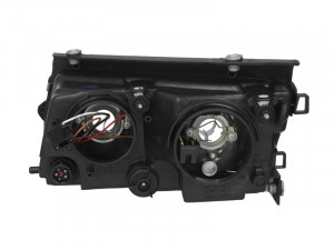 Far dreapta potrivit VW PASSAT 1996-2000 - (H4/H7, reglaj electric, manual, fundal argintiu) - Img 2