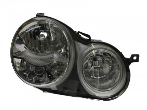 Far dreapta potrivit VW POLO 2001-2005 - (H1/H7, reglaj electric, fundal cromat)