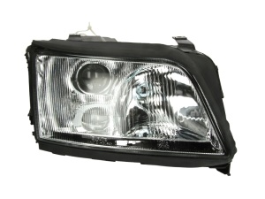 Far fata Dreapta (2*H1/H3, electric, fara motoras, culoare insert: cromat) potrivit AUDI A6 C4 1994-1997