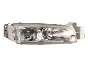 Far fata Dreapta (2*H1/W5W, fara motoras, culoare insert: cromat, culoare semnalizator: transparent) potrivit MAZDA 626 III, 626 IV - Img 1